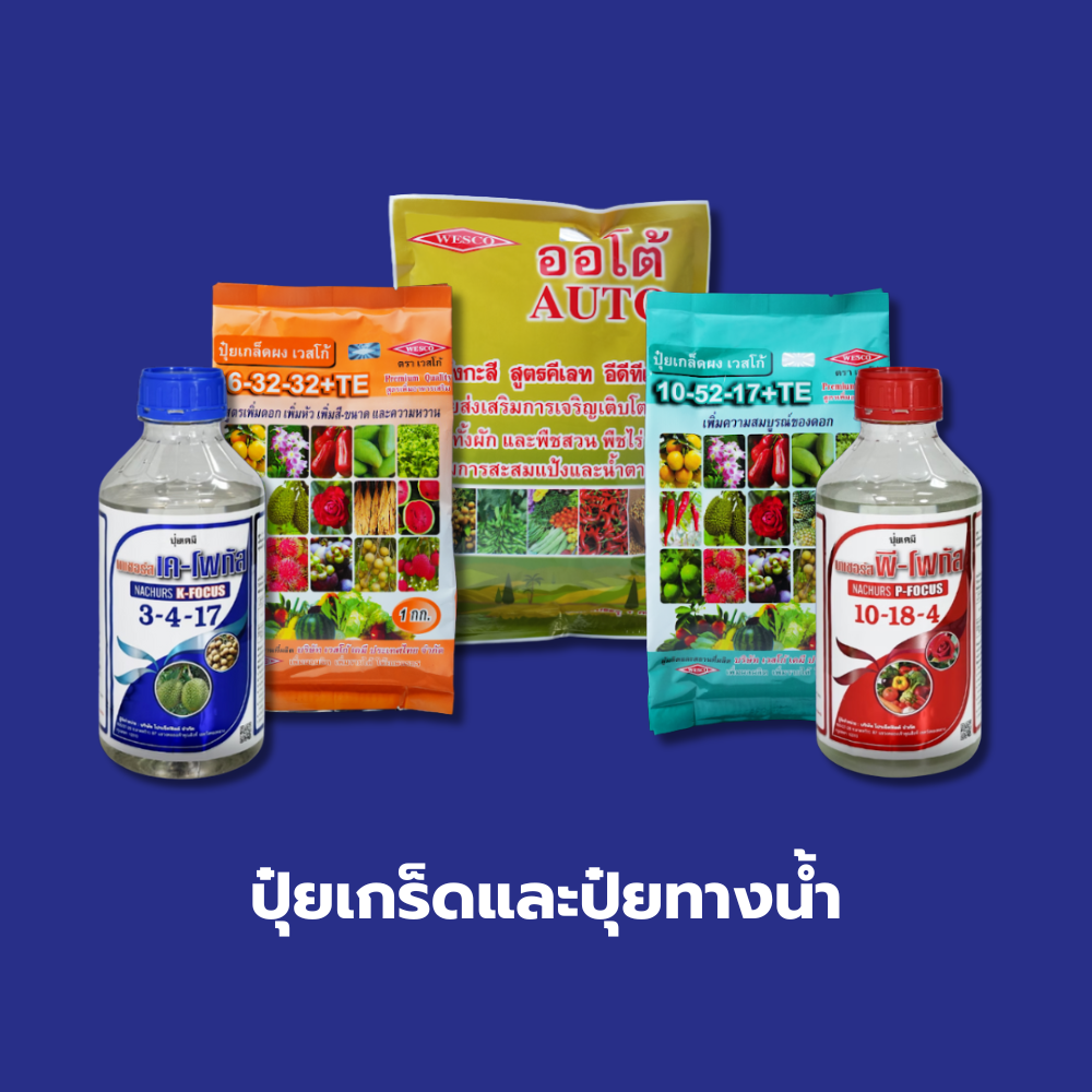 ปุ๋ยเกร็ดและปุ๋ยทางน้ำ