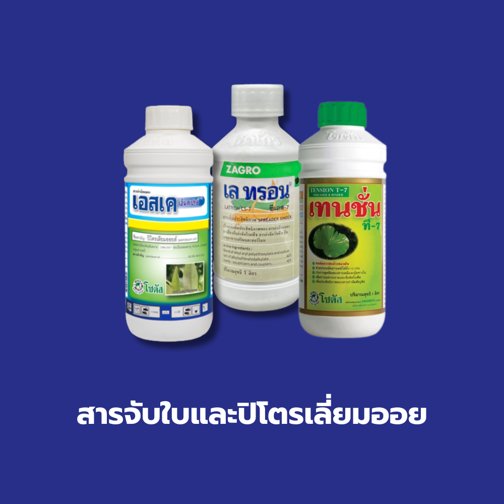 สารจับใบและปิโตรเลี่ยมออย