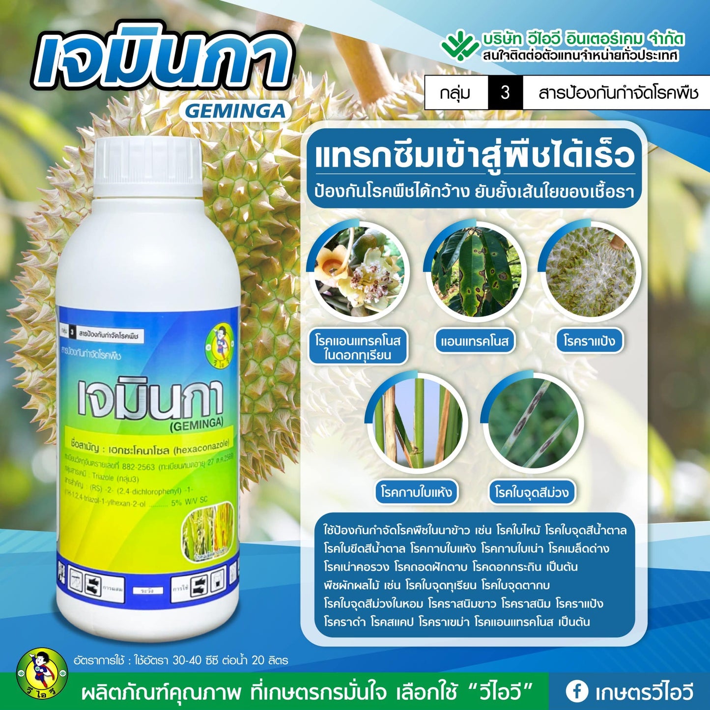 เจมินกา ขนาด 1 ลิตร